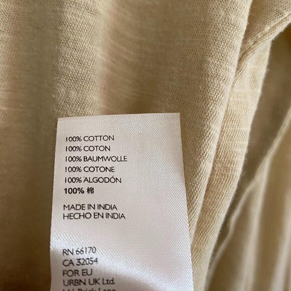 Free People Womens NWOT Tan Wheat Hooked On You Turtleneck Embroidered Top Small - Picture 8 of 11